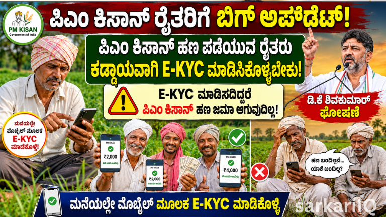 PM Kisan: e-KYC Mandatory for Next Installment! Complete KYC on Your Mobile Now