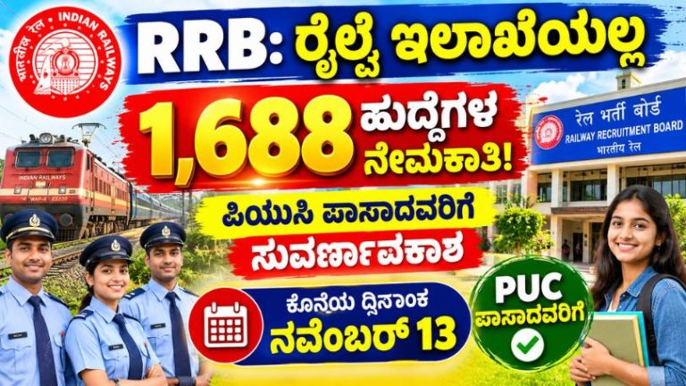 RRB Recruitment 2026: 1,688 Railway Vacancies Announced! Golden Opportunity for 12th Pass Candidates – Apply Before November 13!