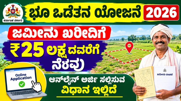 Bhoomi Odetana Scheme 2026: Get Up to ₹25 Lakh for Land Purchase – Apply Online Now!